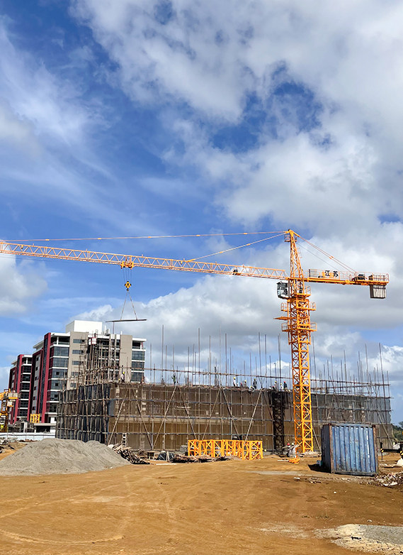Projekt QTZ50 (5010) Tower Crane na Mauritiusie